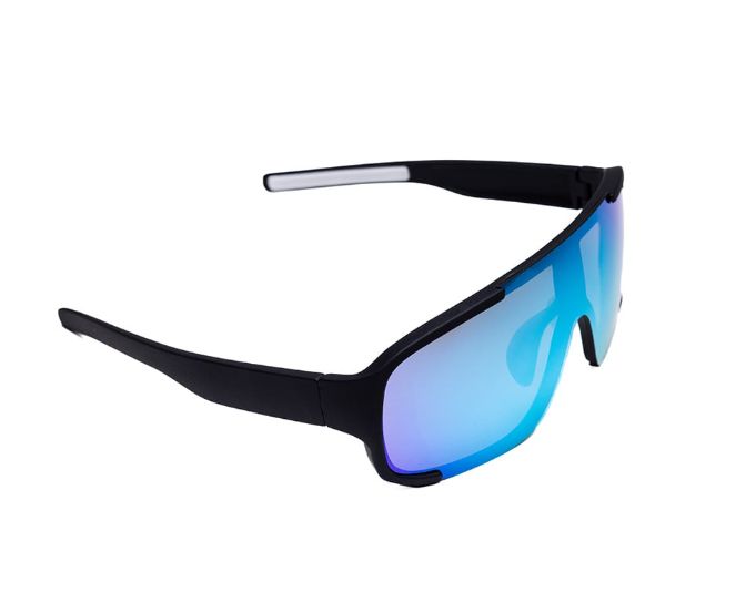 ÓCULOS DE CICLISMO ESPELHADO PRETO/AZUL/ROXO
