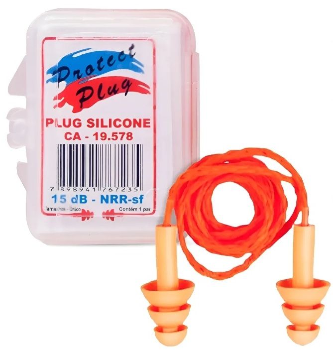 PROTETOR AURICULAR DE SILICONE 15dB