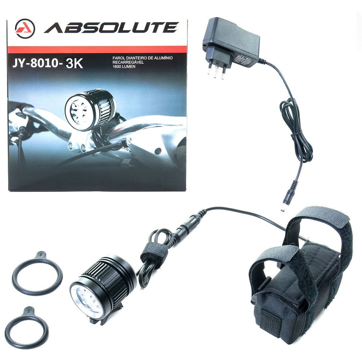 FAROL ABSOLUTE JY-8010-3K COM LED USB 300...