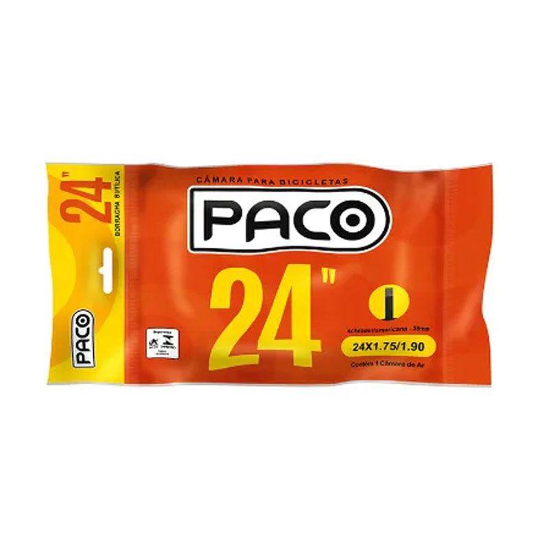 Câmara de ar para Bicicleta Aro 24 Paco 2...