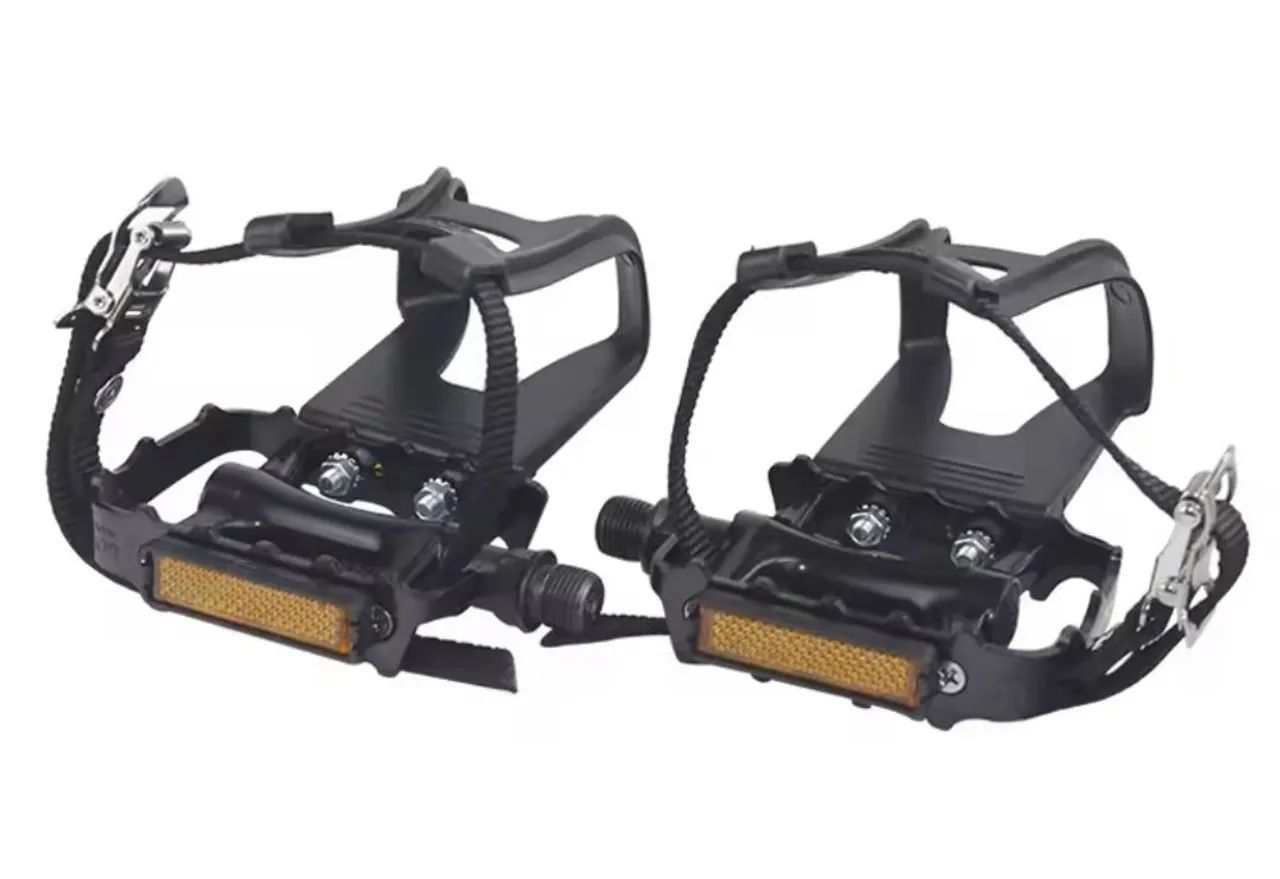 PEDAL ALUM. GRADE DE AÇO 9/16 COM TRAVA PÉ