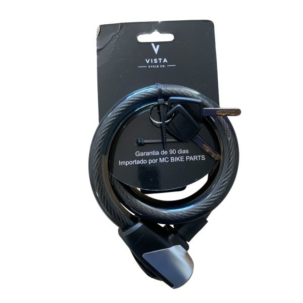 CADEADO ESPIRAL 15mmX1000mm COM CHAVE