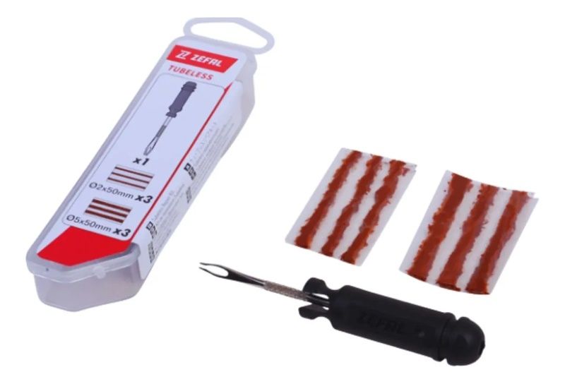 KIT REPARO TUBELESS C/ FERRAMENTA ZEFAL