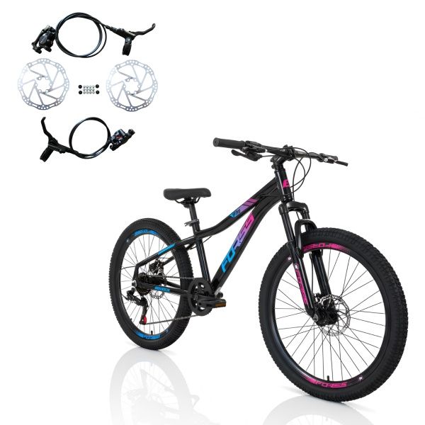 Bicicleta MTB Aro 24 Forss Spark com Frei...